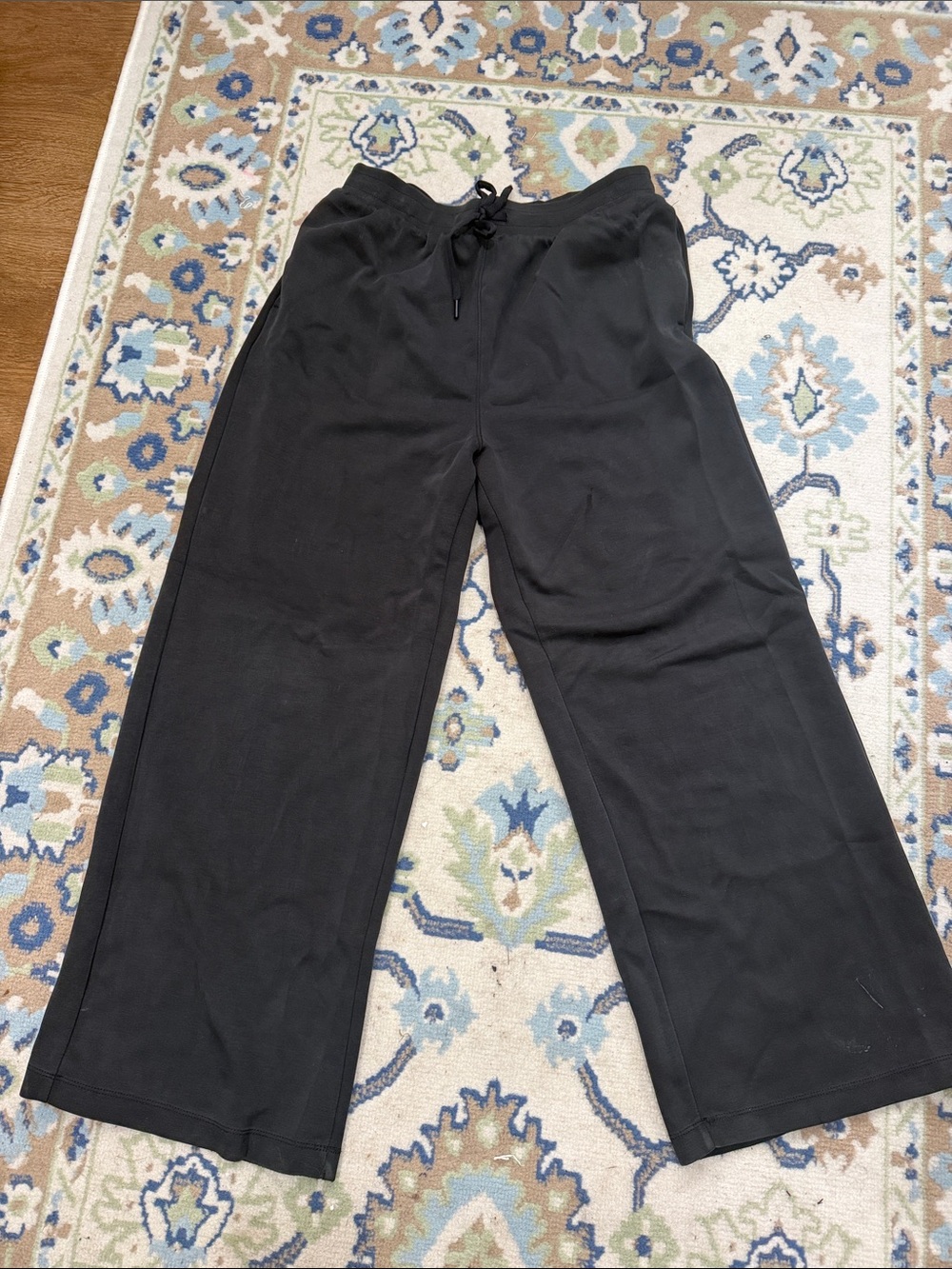all in motion Black Wide-Leg Drawstring Joggers